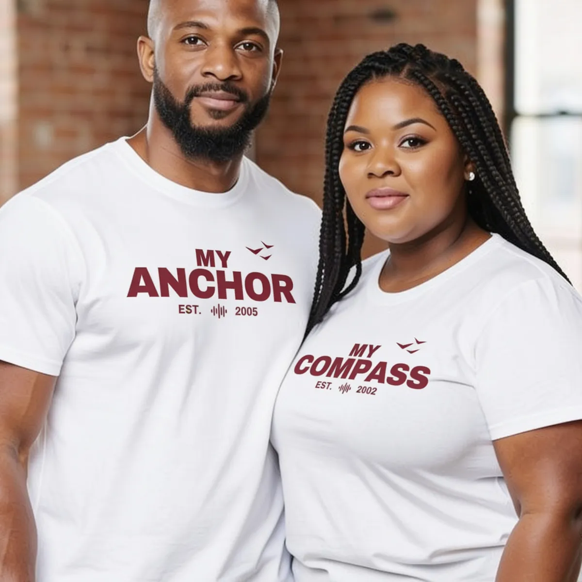 T-shirt Assorti Pour Couples - 