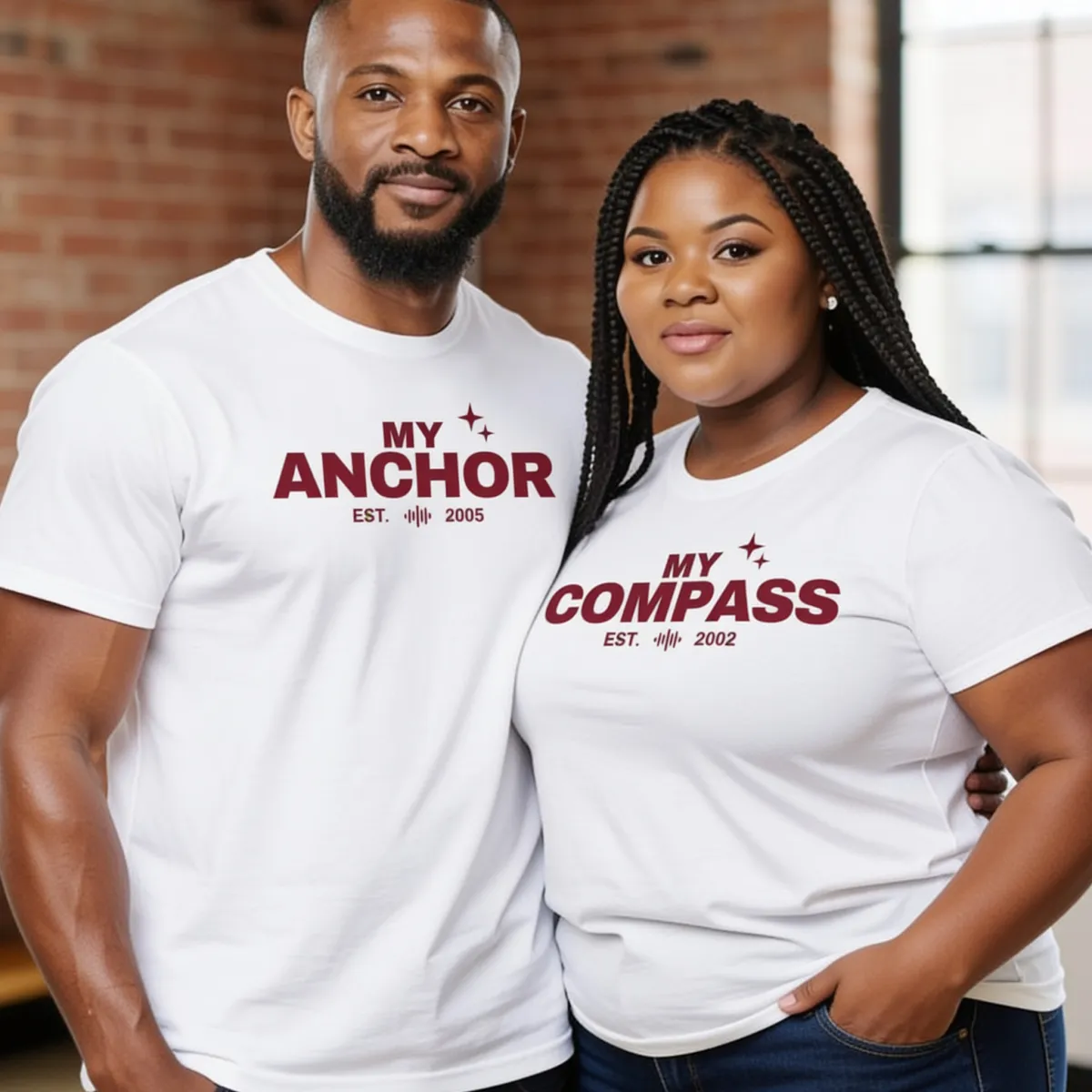 T-shirt Assorti Pour Couples - 