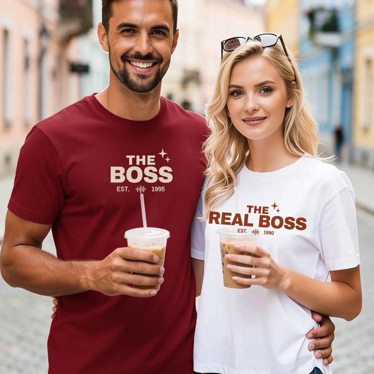 T-shirt Assorti Pour Couples - 