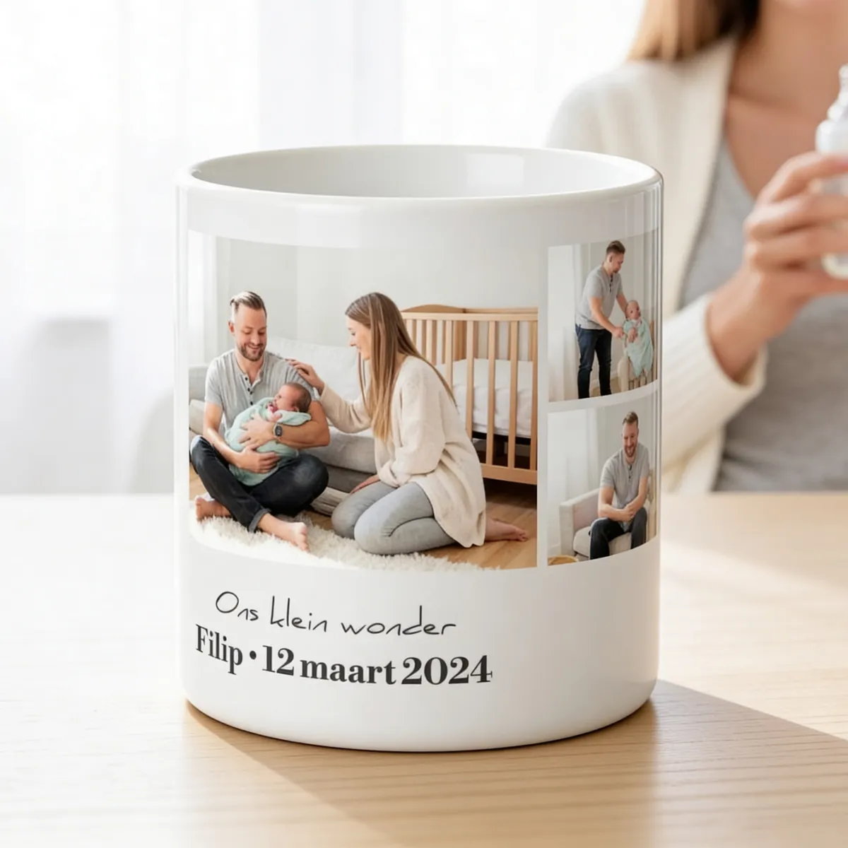 Fotocollage Mok met Tekst - 