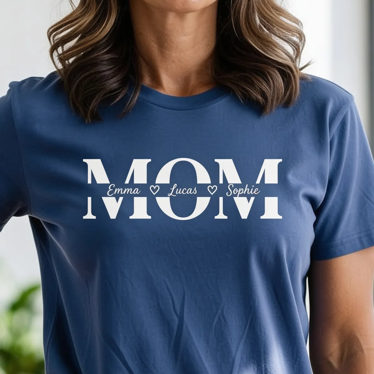 Mama T-shirt met Namen van de Kinderen - Mama T-shirt voor Moederdag met Namen van de Kinderen