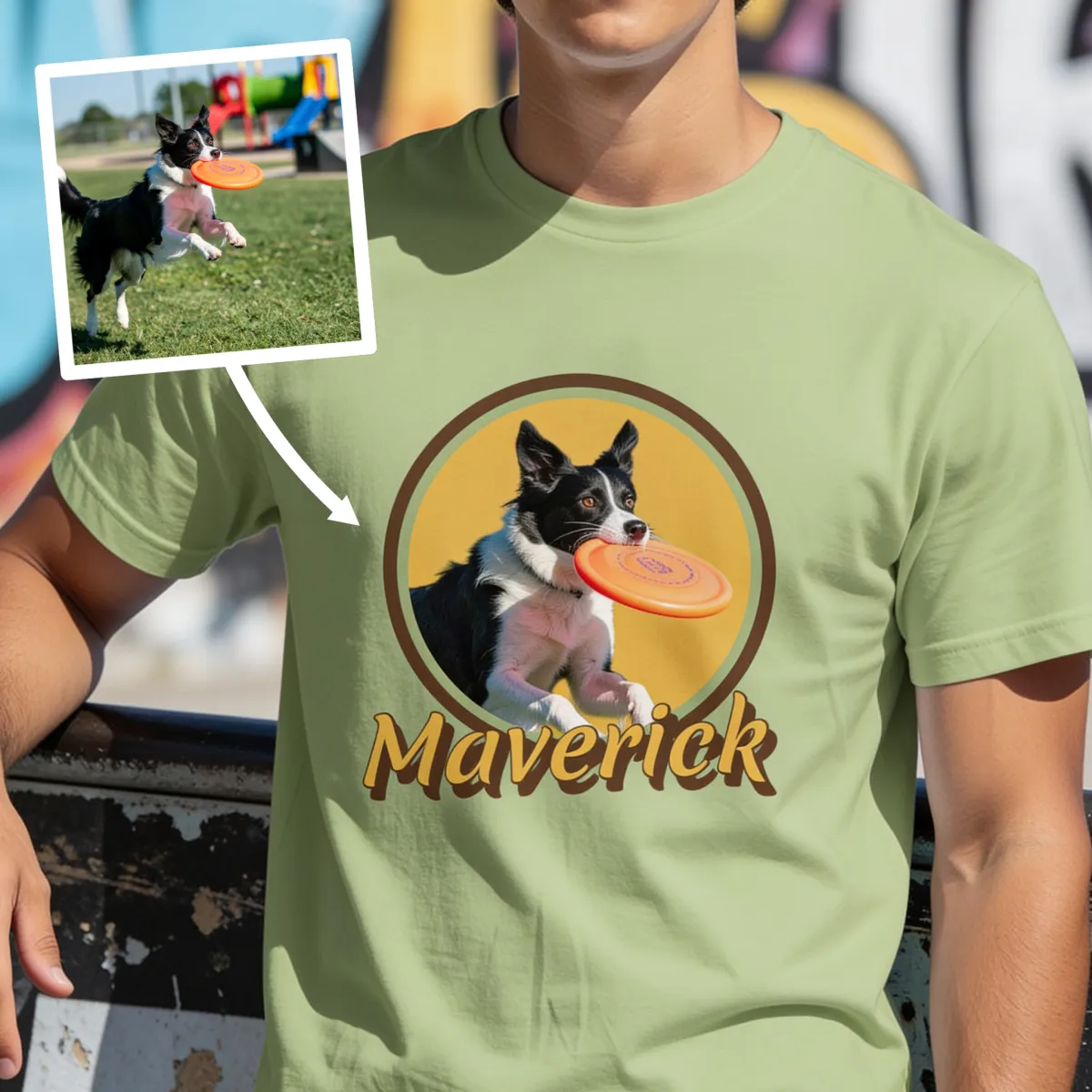 Retro-Design Haustier mit Foto - 