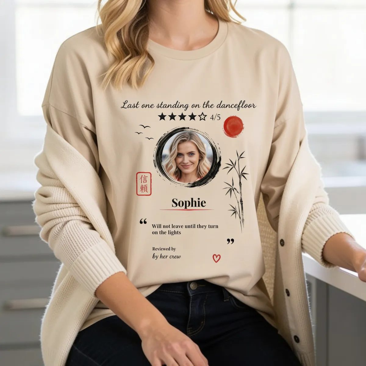 T-Shirt mit 5-Sterne-Bewertung - 