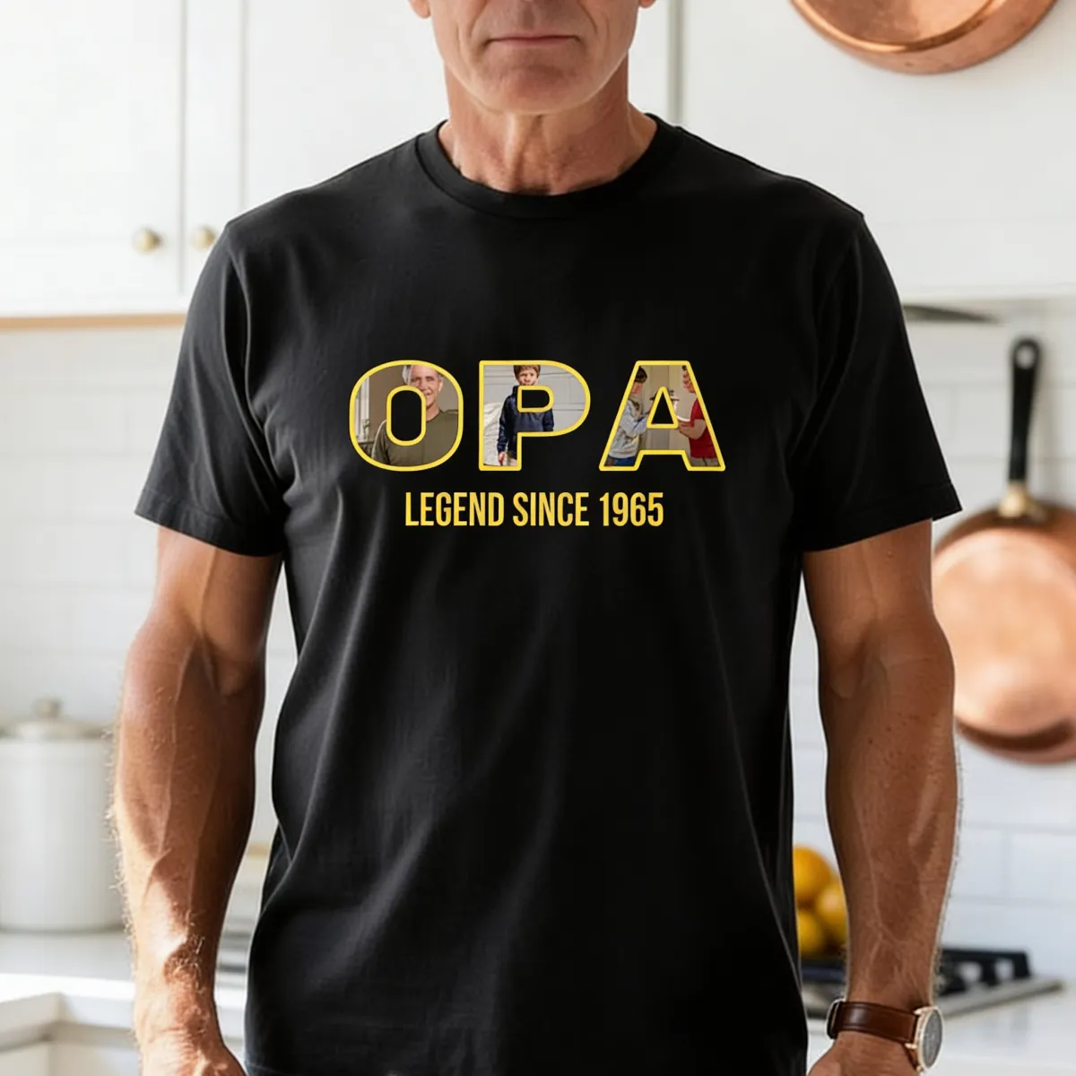 Gepersonaliseerd T-shirt met Foto in Letters - 