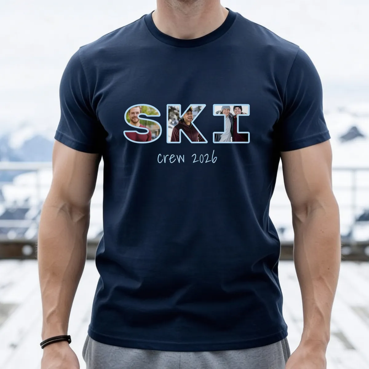 Gepersonaliseerd T-shirt met Foto in Letters - 