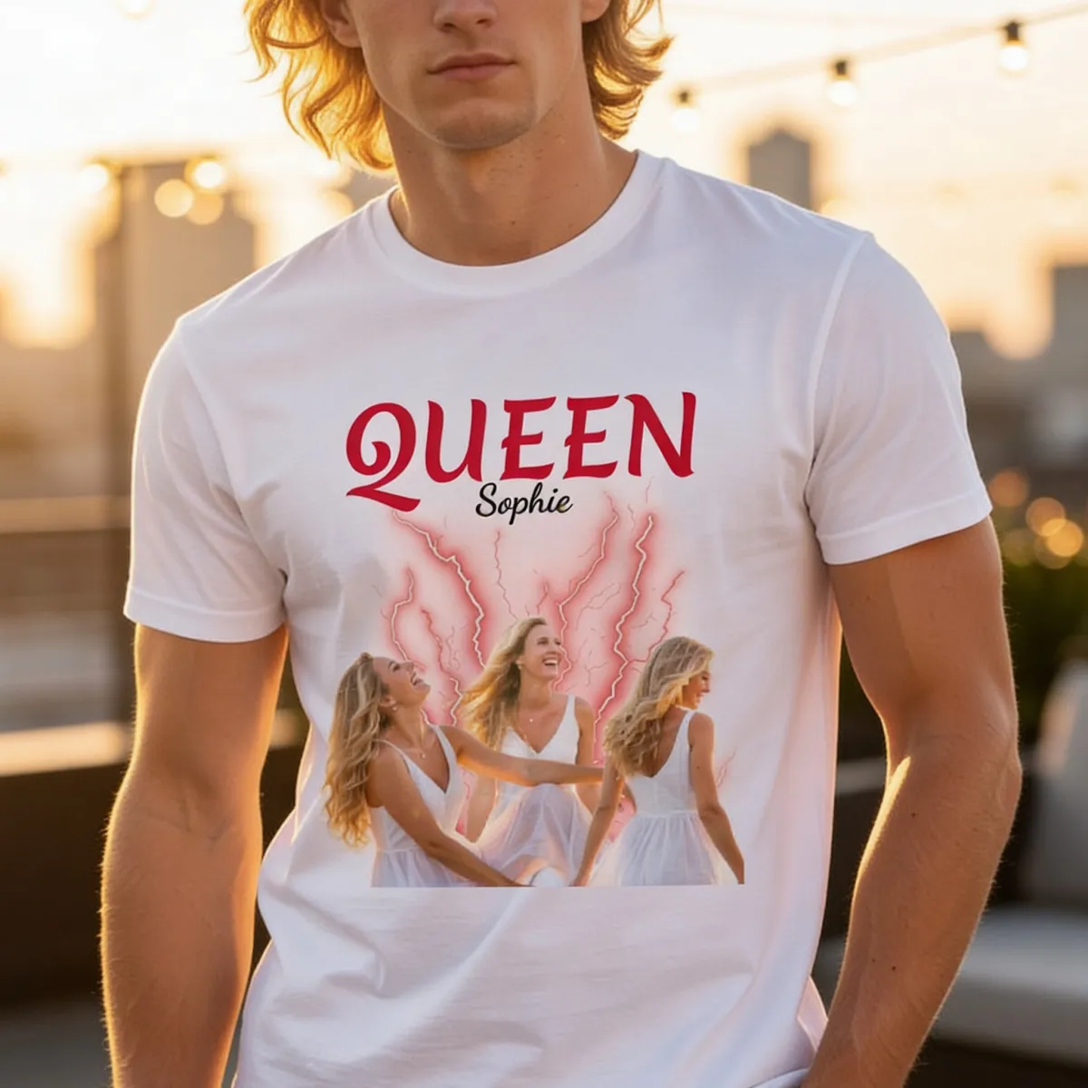 Gepersonaliseerd Retro Vintage Bootleg T-shirt - 