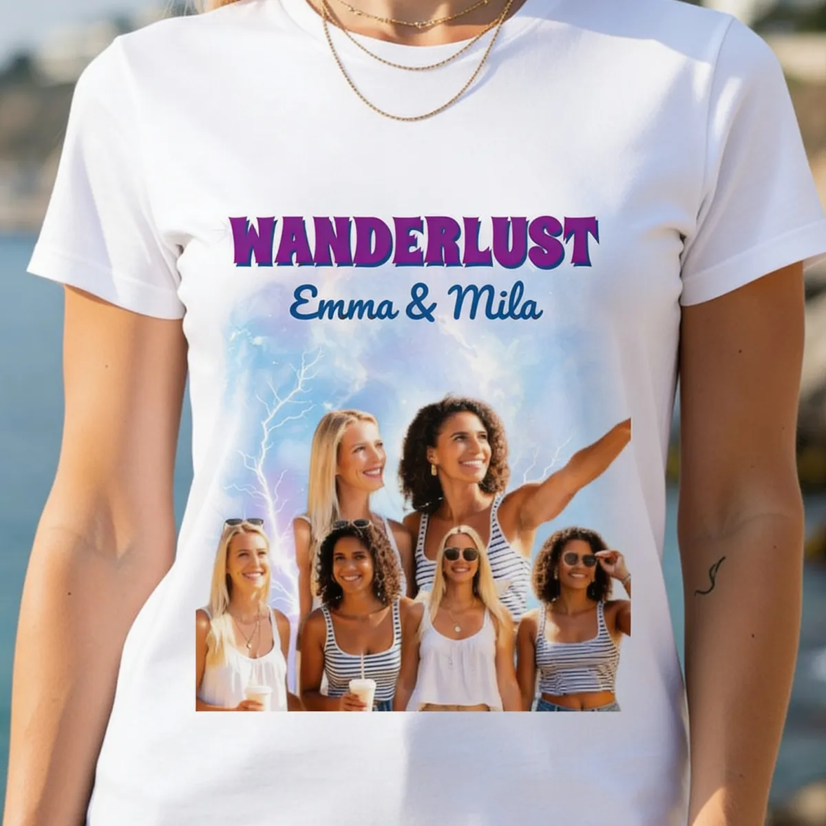 Gepersonaliseerd Retro Vintage Bootleg T-shirt - 