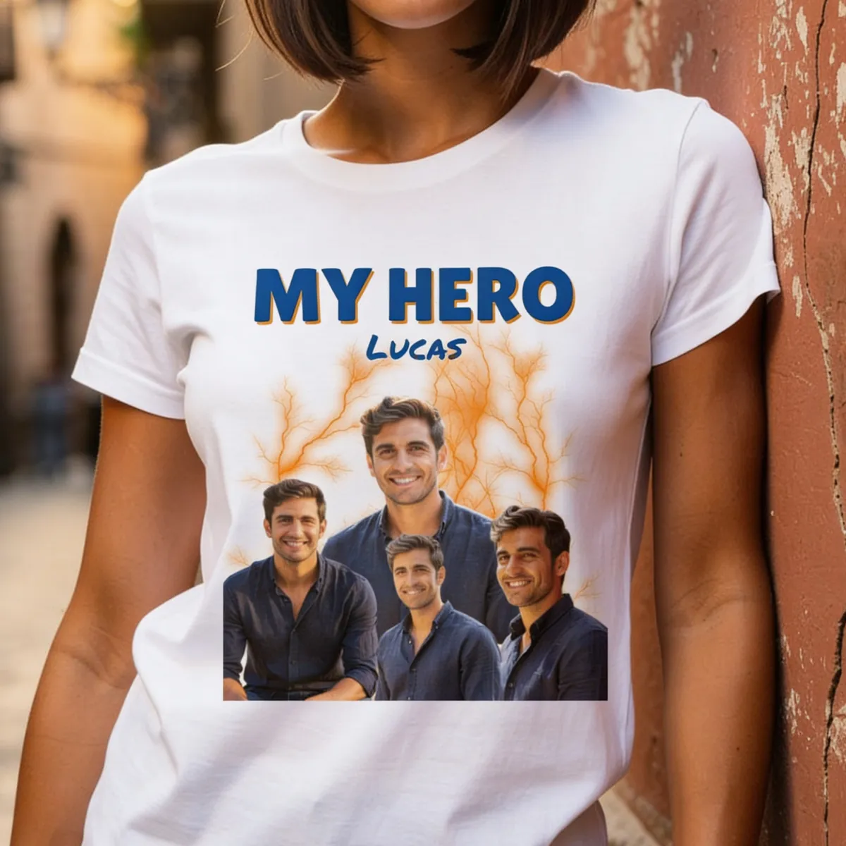 Gepersonaliseerd Retro Vintage Bootleg T-shirt - 