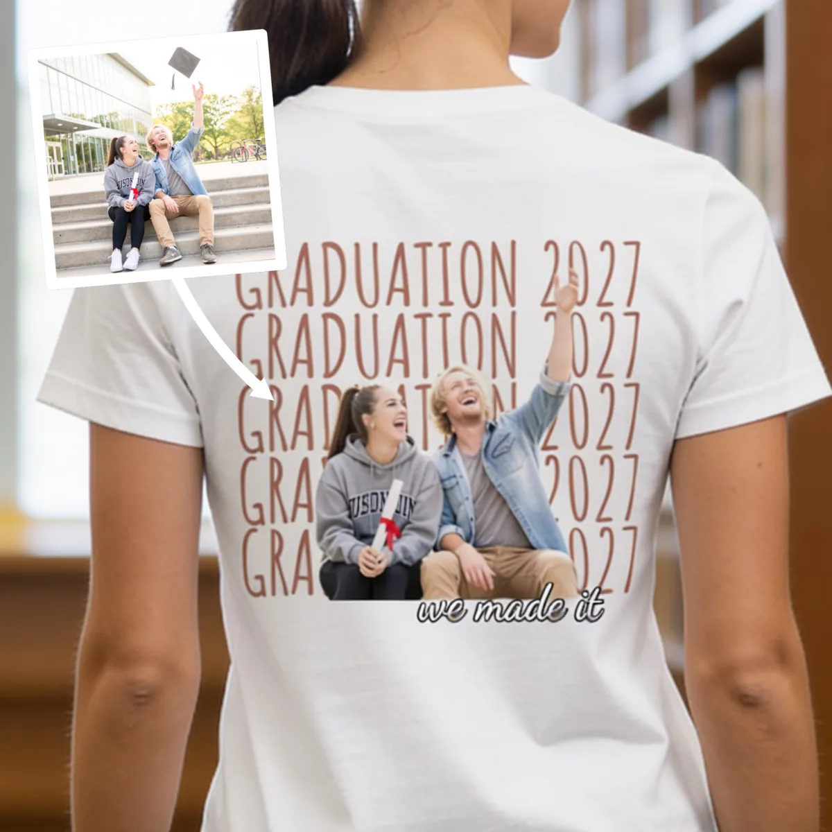 TextPorträt T-Shirt - Ein Geschenk für frischgebackene Absolventen