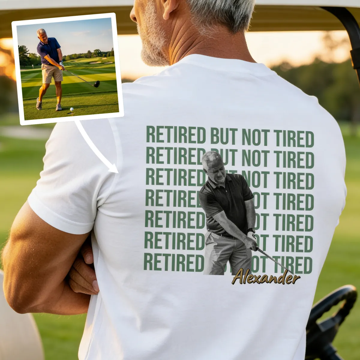 T-shirt Portrait Texte - 