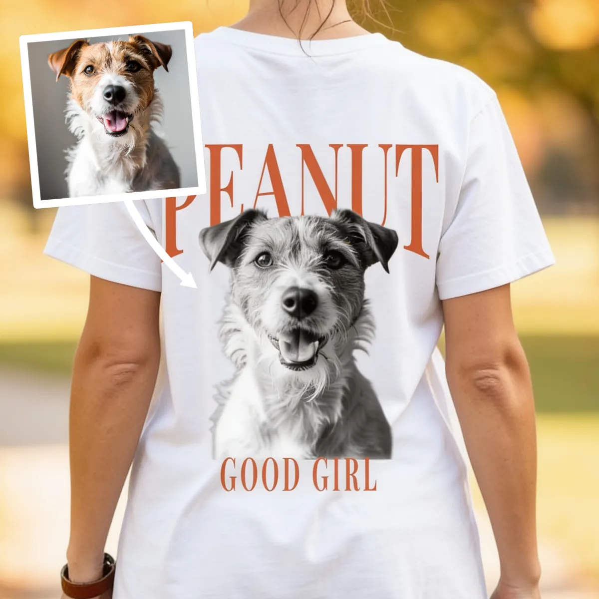 Vintage T-shirt met Eigen Foto