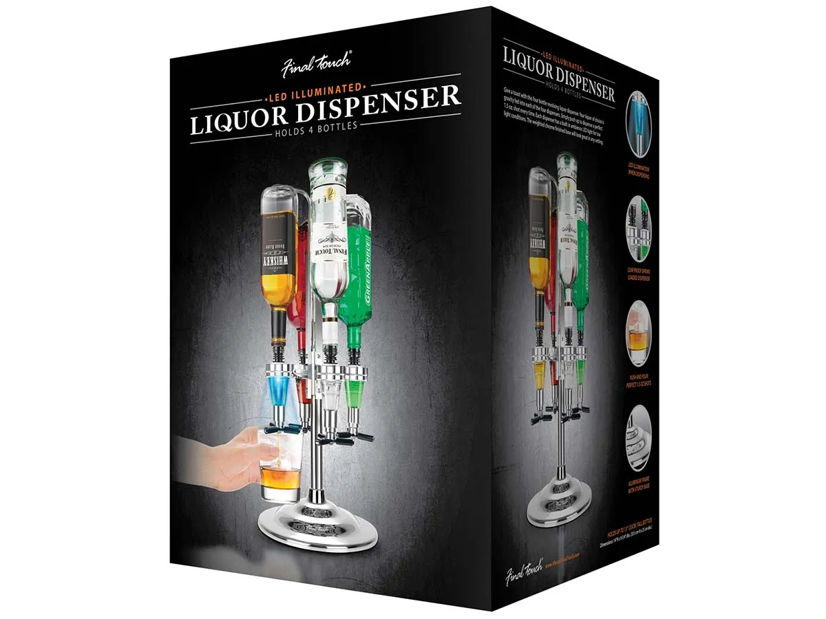 Led Bar Butler 4 Bottles