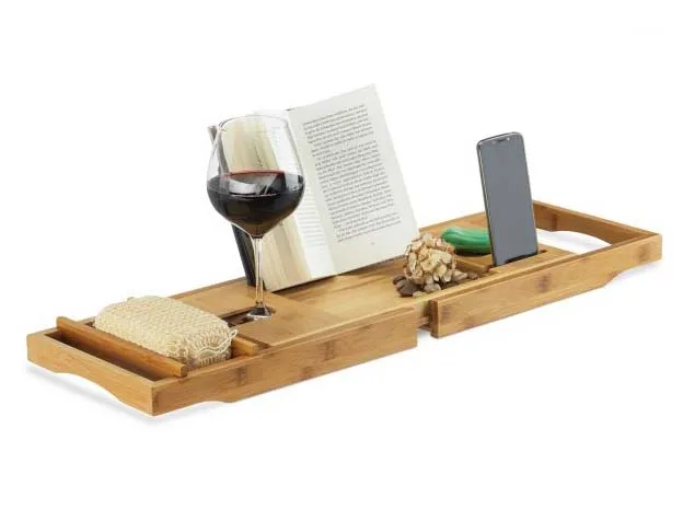 Wooden Bathtub Caddy