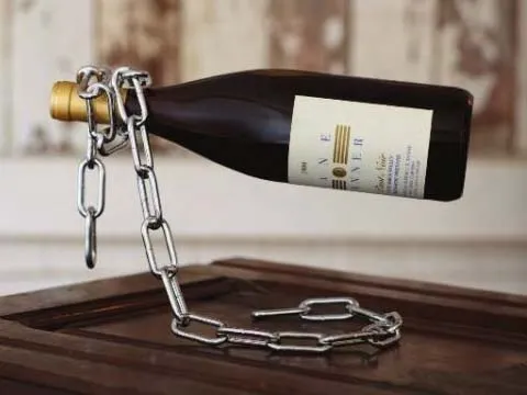 Weinflaschenhalter Kette