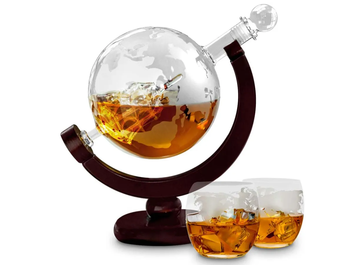 Whiskey Wereldbol Karaf