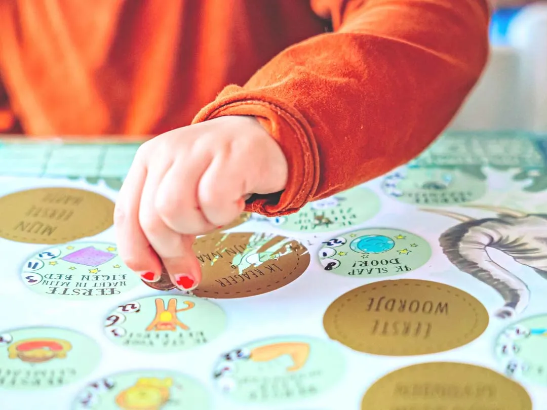 Baby Meilensteine Rubbel-Poster