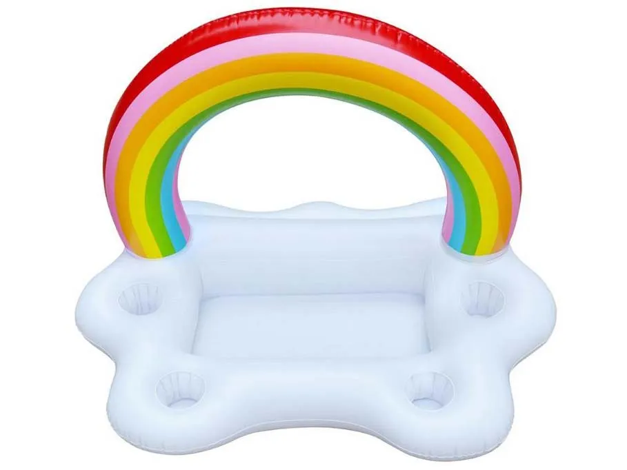 Regenbogen Getränkehalter Aufblasbar