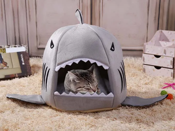Shark Cat Bed