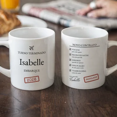 Presente de Reforma para Colega: Caneca com Nome e Benefícios - Para a mãe depois do último turno no hospital
