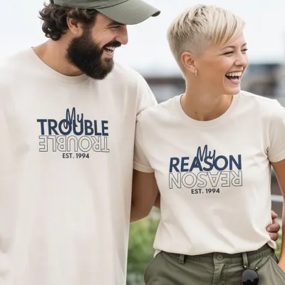 T-shirt Assorti Pour Couples