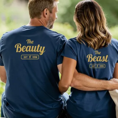 T-shirt Assorti Pour Couples