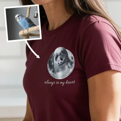 Huisdier Maan Portret T-shirt