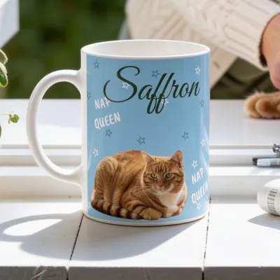 Mok met Foto van je Hond of Kat - Voor een oma en haar dutkoningin