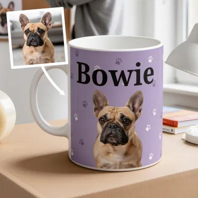 Mok met Foto van je Hond of Kat - Voor een student die de hond mist