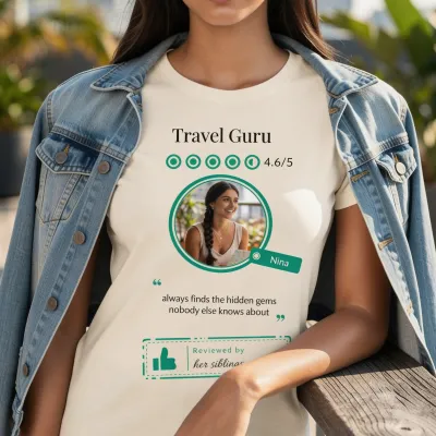 T-Shirt mit 5-Sterne-Bewertung