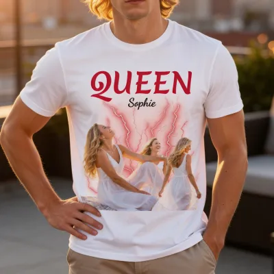 Gepersonaliseerd Retro Vintage Bootleg T-shirt