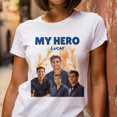 Gepersonaliseerd Retro Vintage Bootleg T-shirt