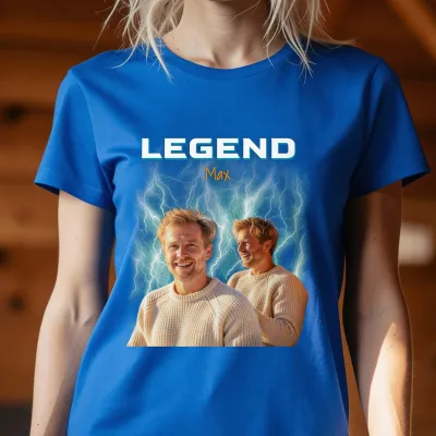Gepersonaliseerd Retro Vintage Bootleg T-shirt