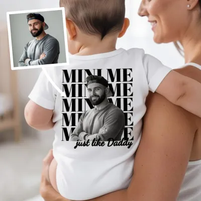 Tekstportrett T-skjorte - Mini me
