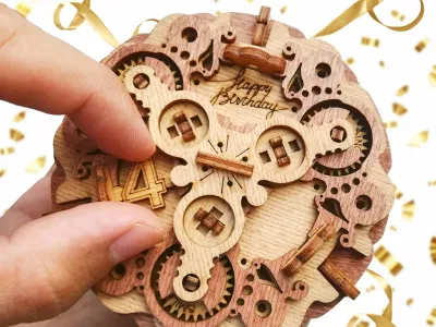 Verjaardagstaart  Escape Room Puzzle Box