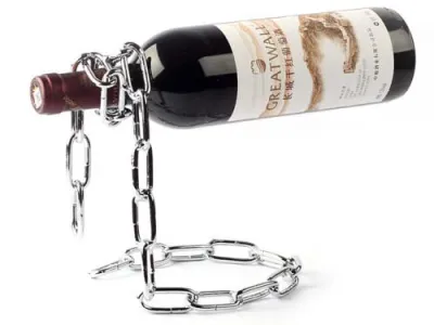 Weinflaschenhalter Kette
