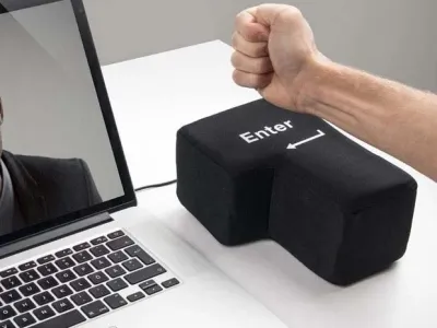 Coussin Touche Enter Anti-Stress USB