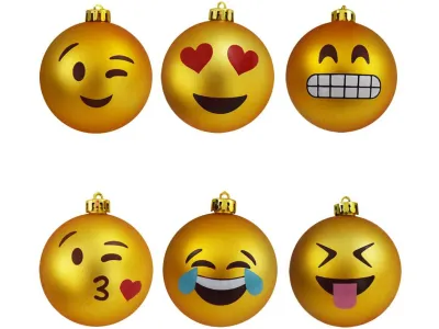 Emoji Christmas Balls