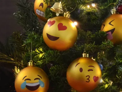 Emoji Christmas Balls
