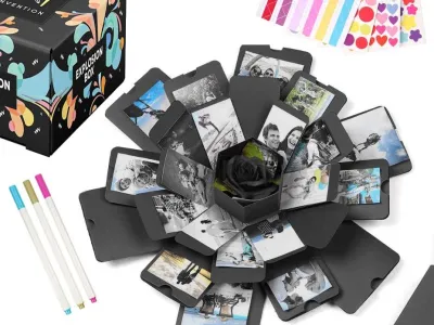 DIY Foto Explosion Geschenkbox (Gefaltet)