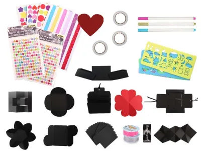 DIY Foto Explosion Geschenkbox (Gefaltet)