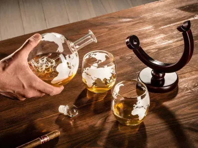 Whiskey Wereldbol Karaf