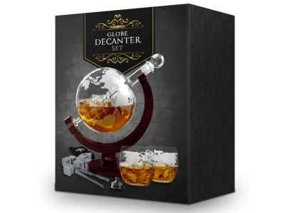 Whiskey Wereldbol Karaf