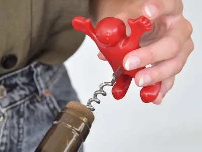 Happy Man Set - Kurkentrekker Flesopener Flessenstop