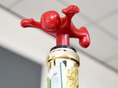 Happy Man Set - Kurkentrekker Flesopener Flessenstop