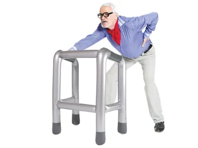 Aufblasbare Gehhilfe