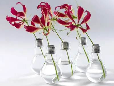 Gloeilamp Vaas (Set van 6)