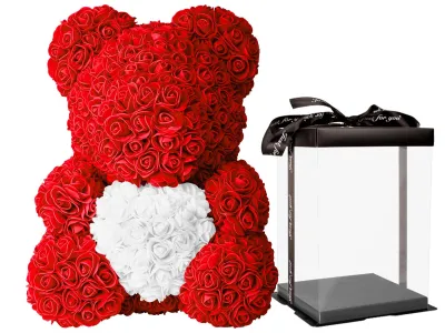 Rozenbeer 40 cm met Hart