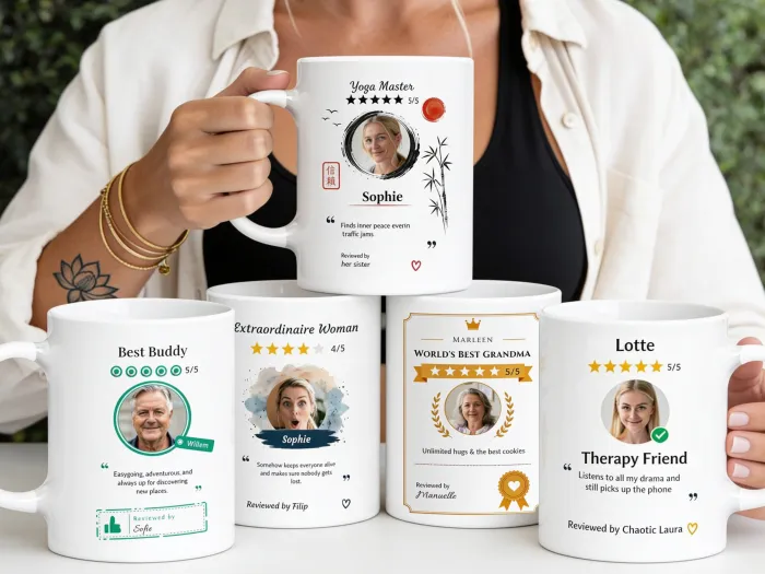 5-Star Review Photo Mug