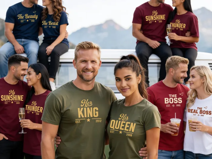 T-shirts a Condizer para Casal