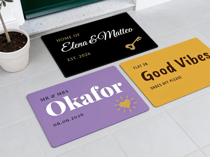 Gepersonaliseerde Deurmat met Naam en Symbool